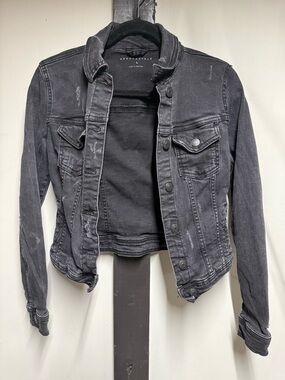 Aeropostale Black Jean Jacket